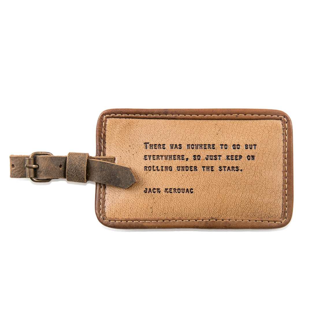 Leather Luggage Tag - Jack Kerouac