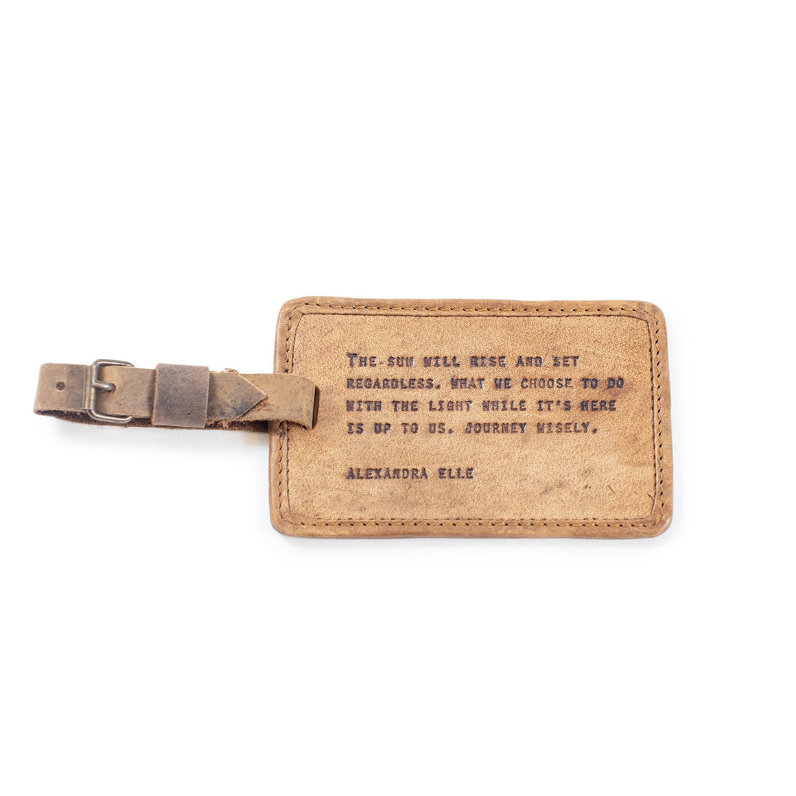 Leather Luggage Tag - Alexandra Elle