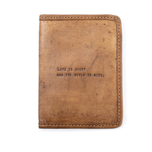 Luggage Passport Cover - Life is Short