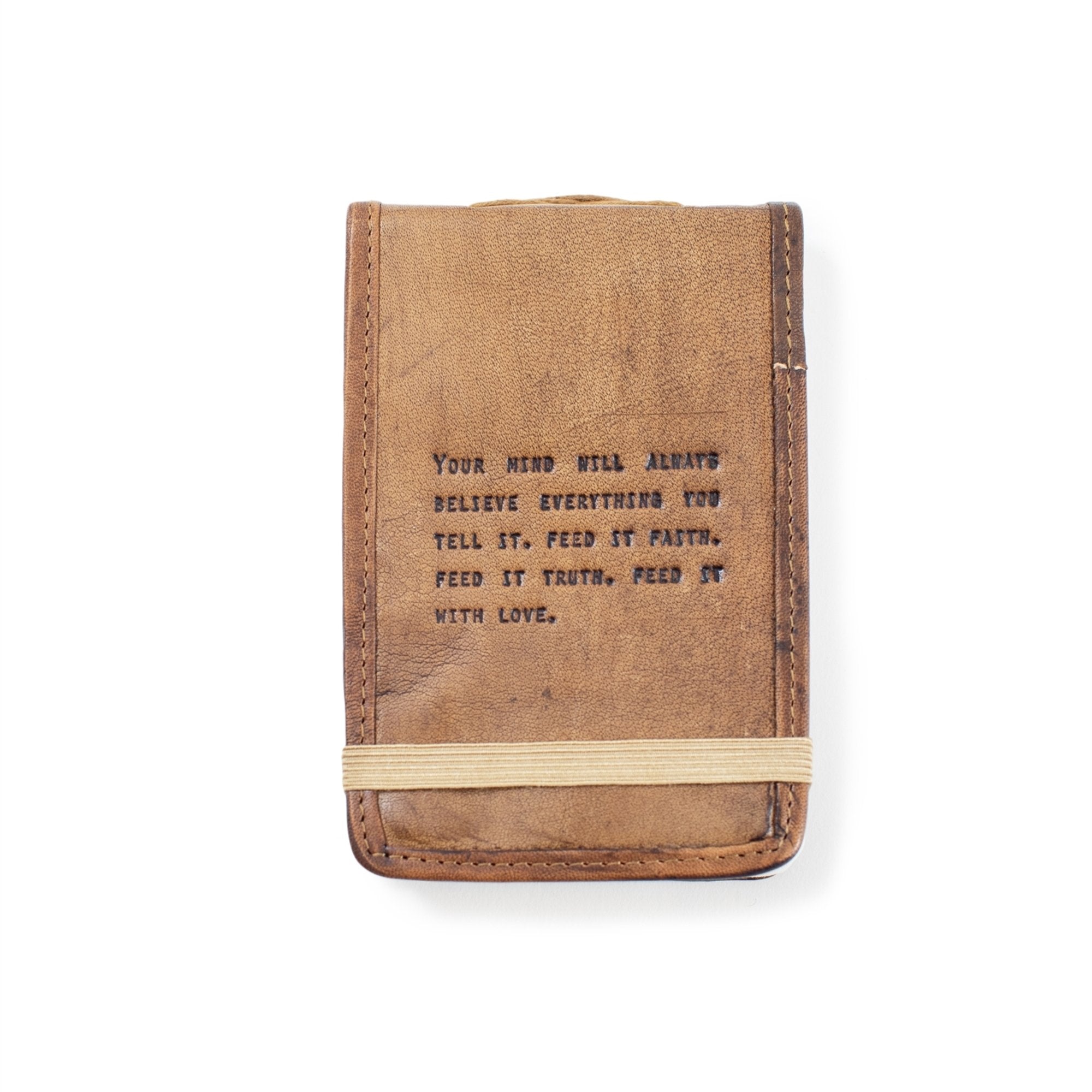 Leather Journal - Faith, Truth & Love (Mini)