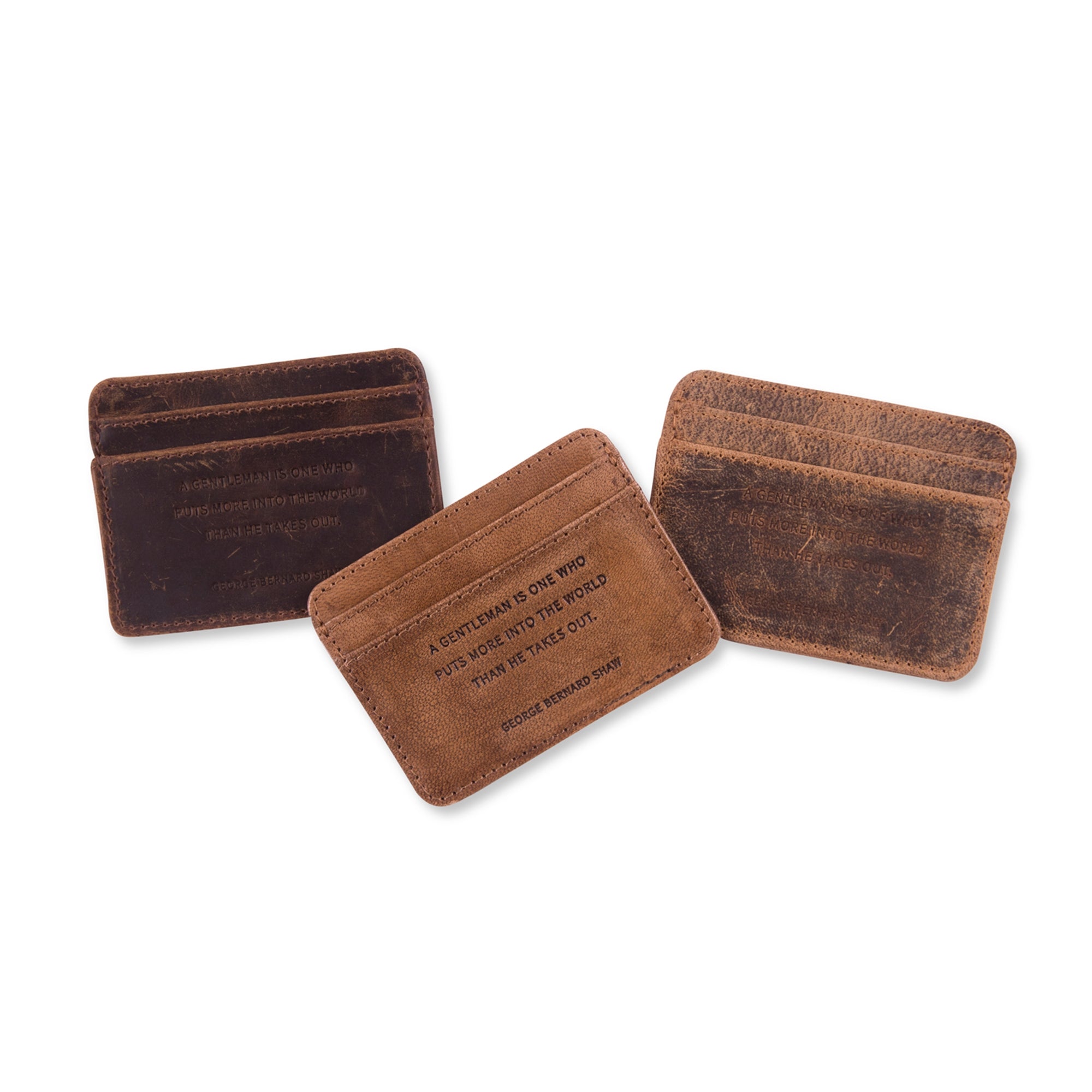 Leather Wallet - George Bernard Shaw