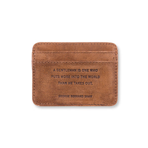 Leather Wallet - George Bernard Shaw
