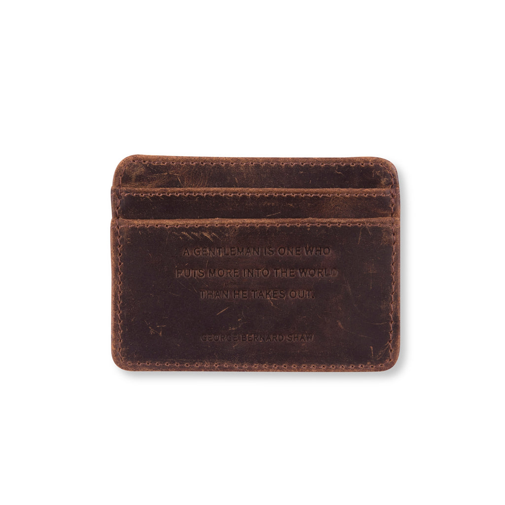 Leather Wallet - George Bernard Shaw