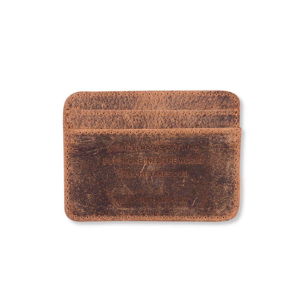 Leather Wallet - George Bernard Shaw