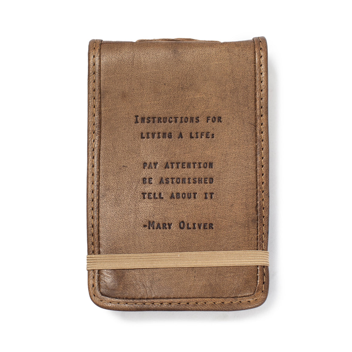 Leather Journal - Mary Oliver (Mini)