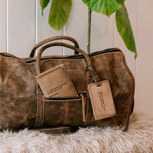Leather Luggage Tag - Alexandra Elle