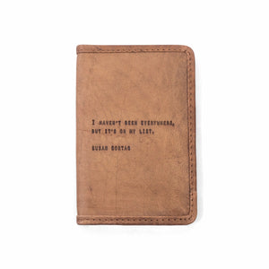 Luggage Passport Cover - Susan Sontag