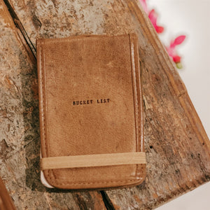 Leather Journal - Bucket List (Mini)