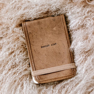 Leather Journal - Bucket List (Mini)