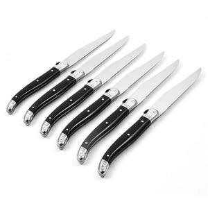 S/6 Laguiole Stainless Steel Knives | Black