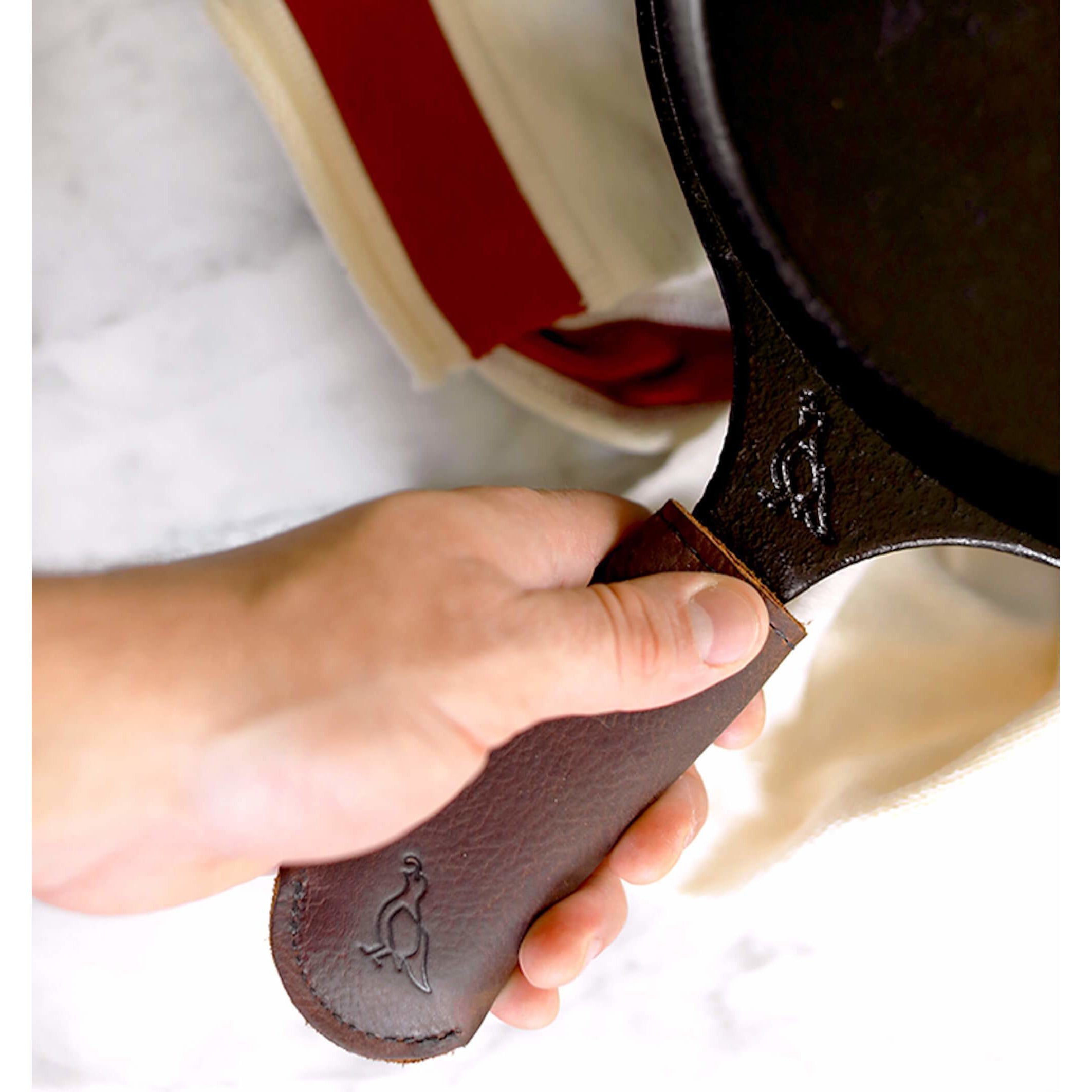 Cast Iron Skillet Leather Sleeve
