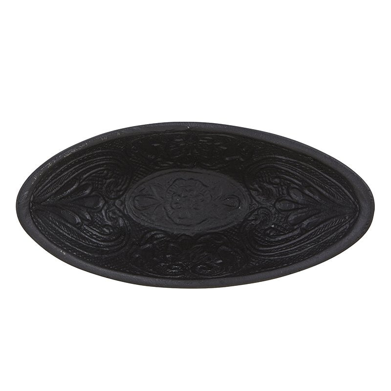 Black Cast Iron - Oval Bowl