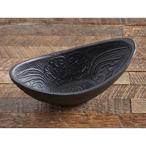 Black Cast Iron - Oval Bowl