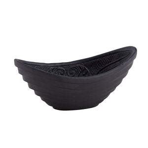 Black Cast Iron - Oval Bowl