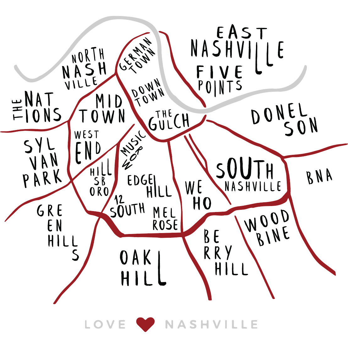 Nashville Themed Art Prints