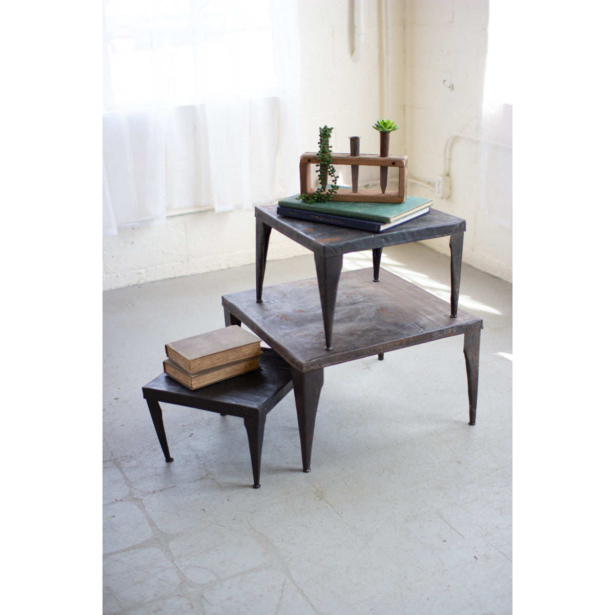 Recycled Metal Riser - Moss & Embers Home Decorum