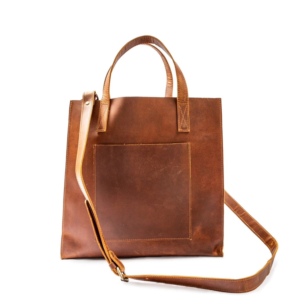 Distressed Leather Tote