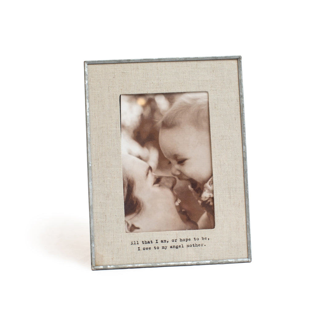 Glass Linen Photo Frame - Vertical | 6.5"X 8.5"