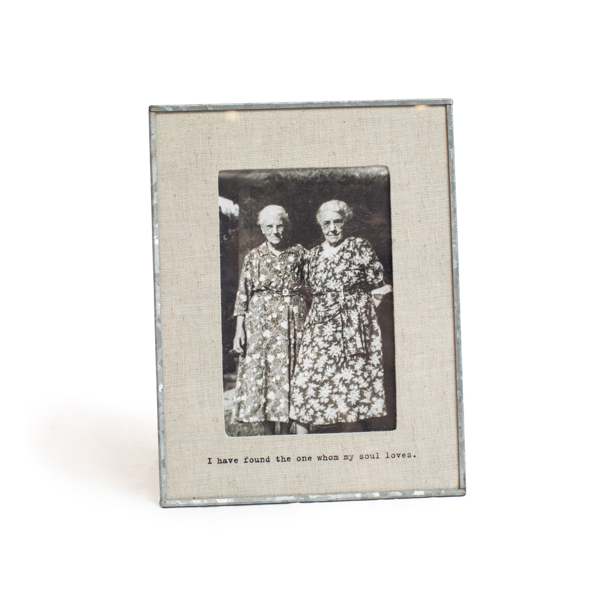 Glass Linen Photo Frame - Vertical | 6.5"X 8.5"