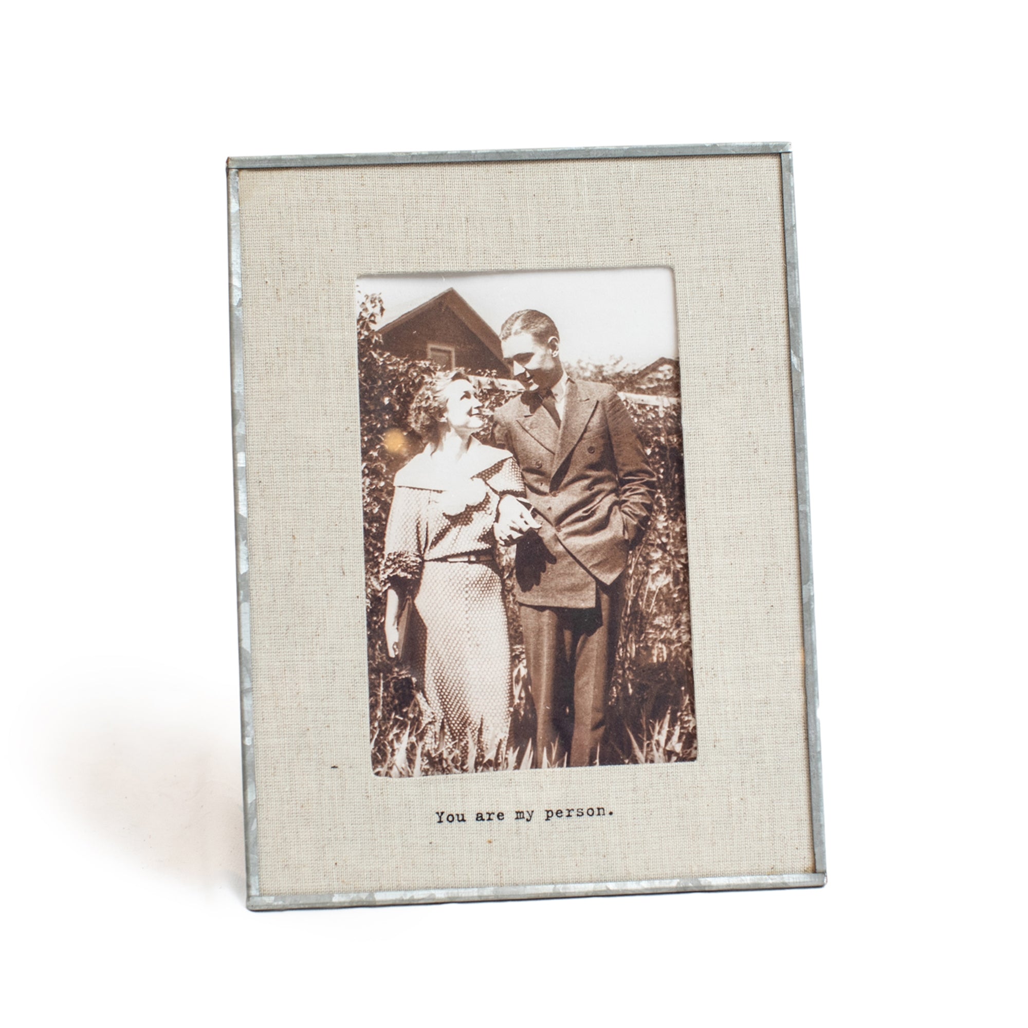 Glass Linen Photo Frame - Vertical | 6.5"X 8.5"