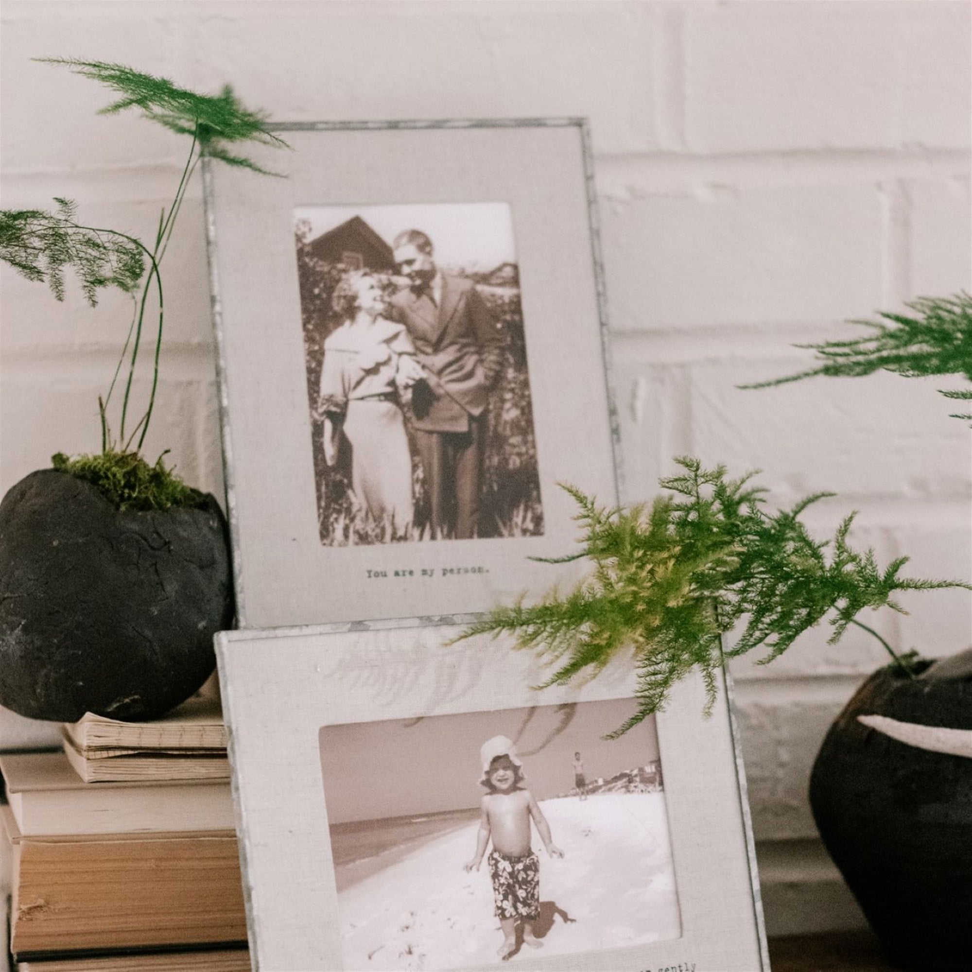 Glass Linen Photo Frame - Vertical | 6.5"X 8.5"