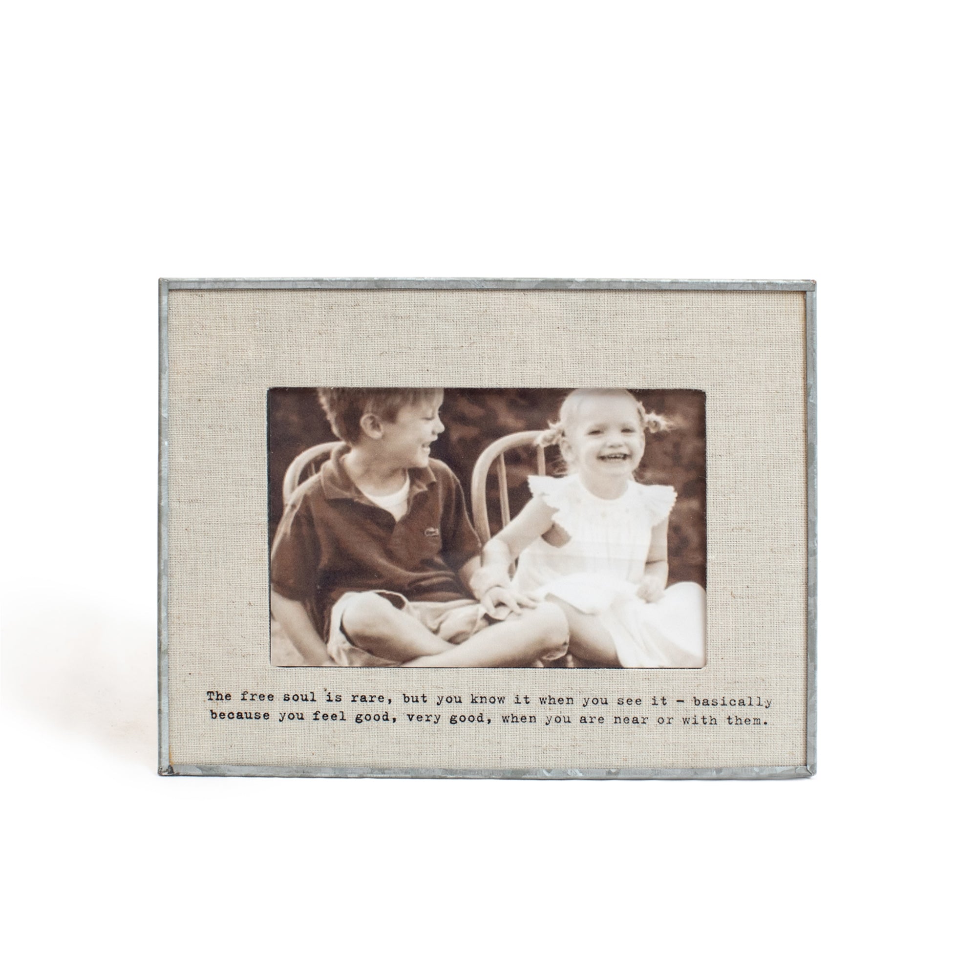 Glass Linen Photo Frame - Horizontal | 8.5" x 6.5"
