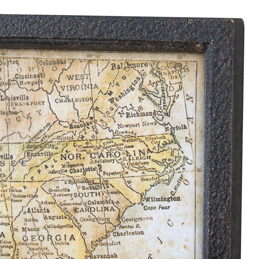 Framed Map of the South