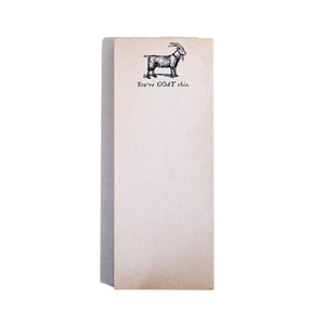 You've Goat this Skinny Notepad