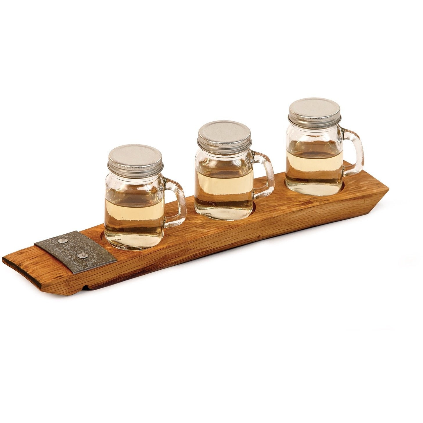 Moonshine Taster Flight Tray w/Glasses