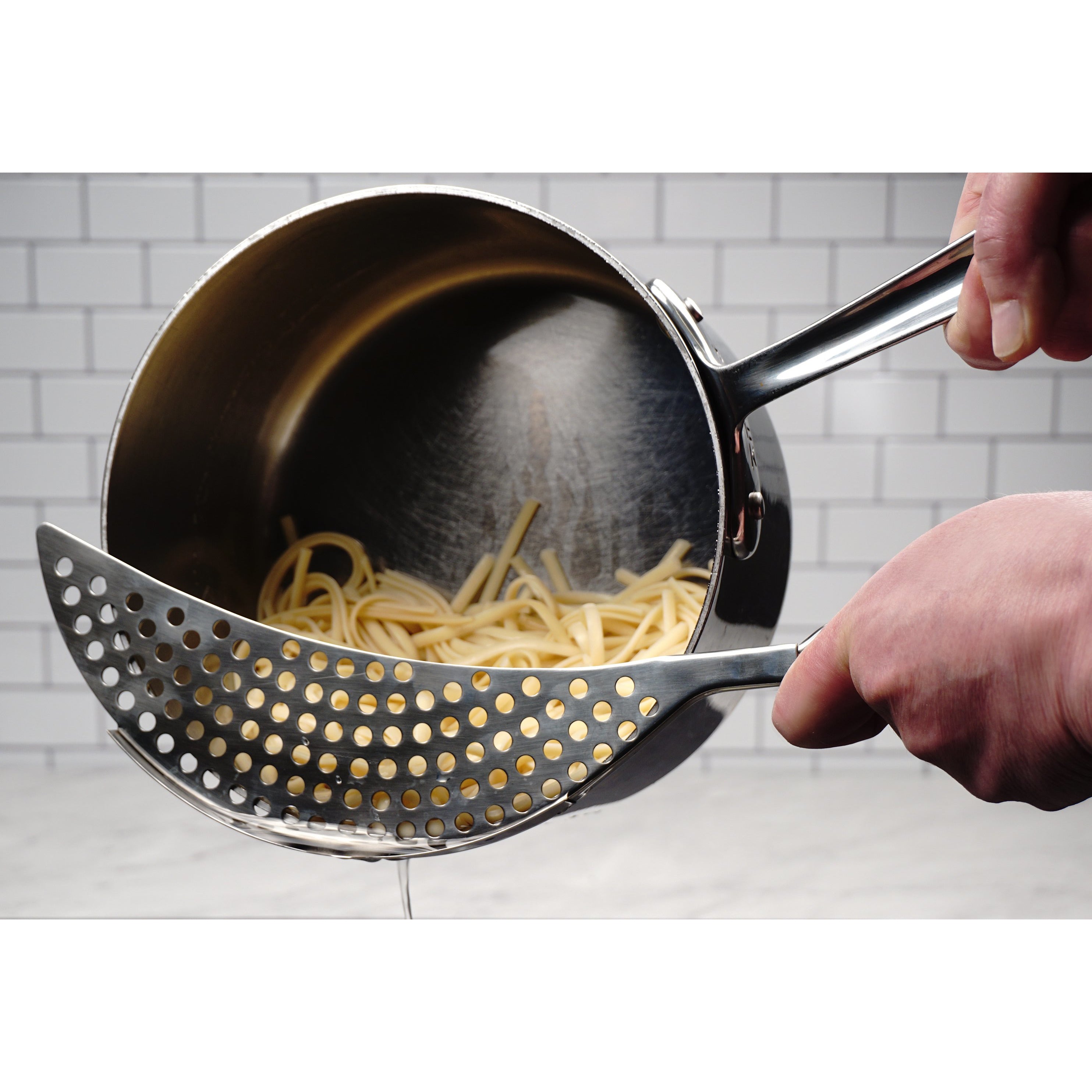 ENDURANCE® Pierced Crescent Pot Strainer