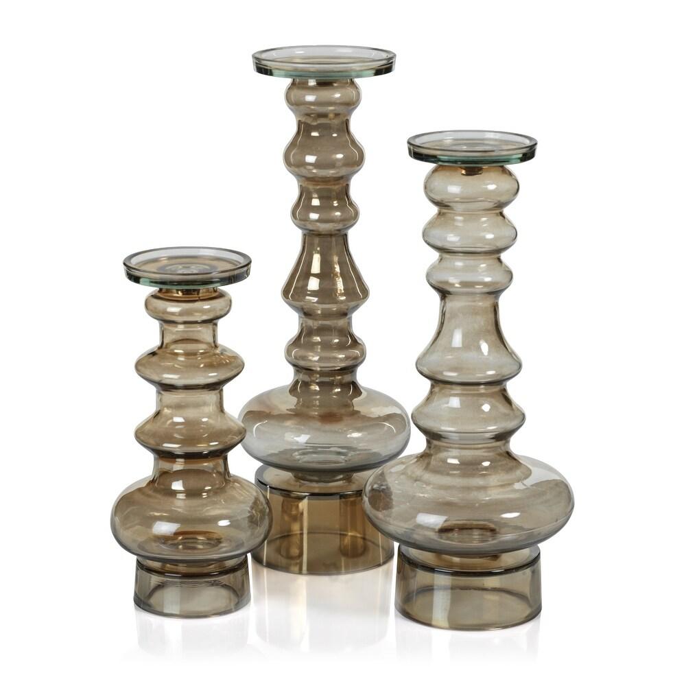 Forteleza Glass Pillar Candle Holder
