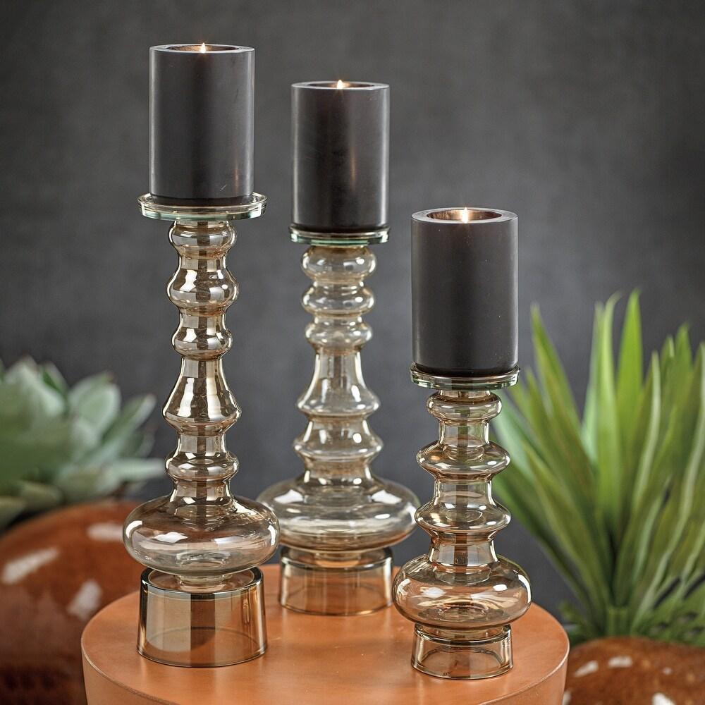 Forteleza Glass Pillar Candle Holder