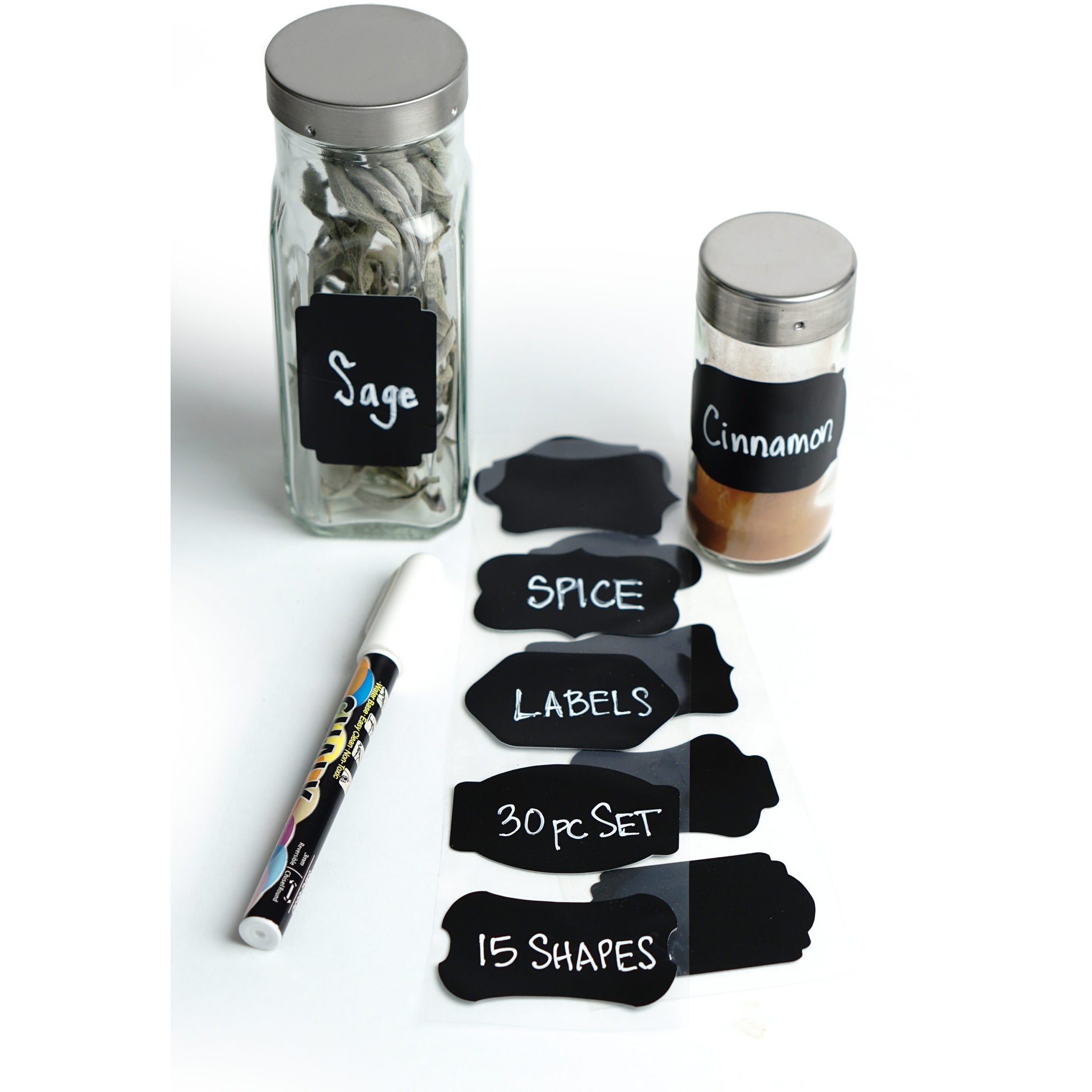 S/30 Reusable Spice & Pantry Labels