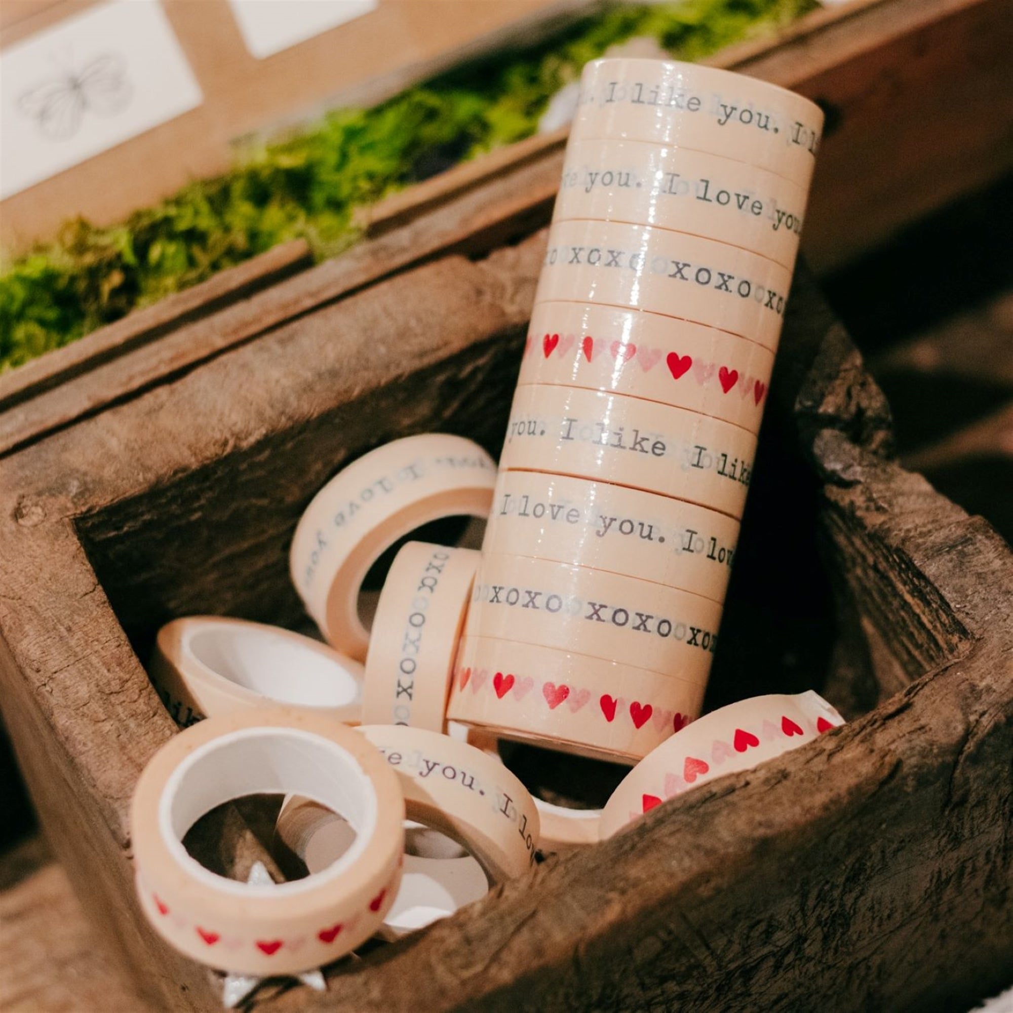 Red Hearts Sugarboo Washi Tape 15mm x 10mm