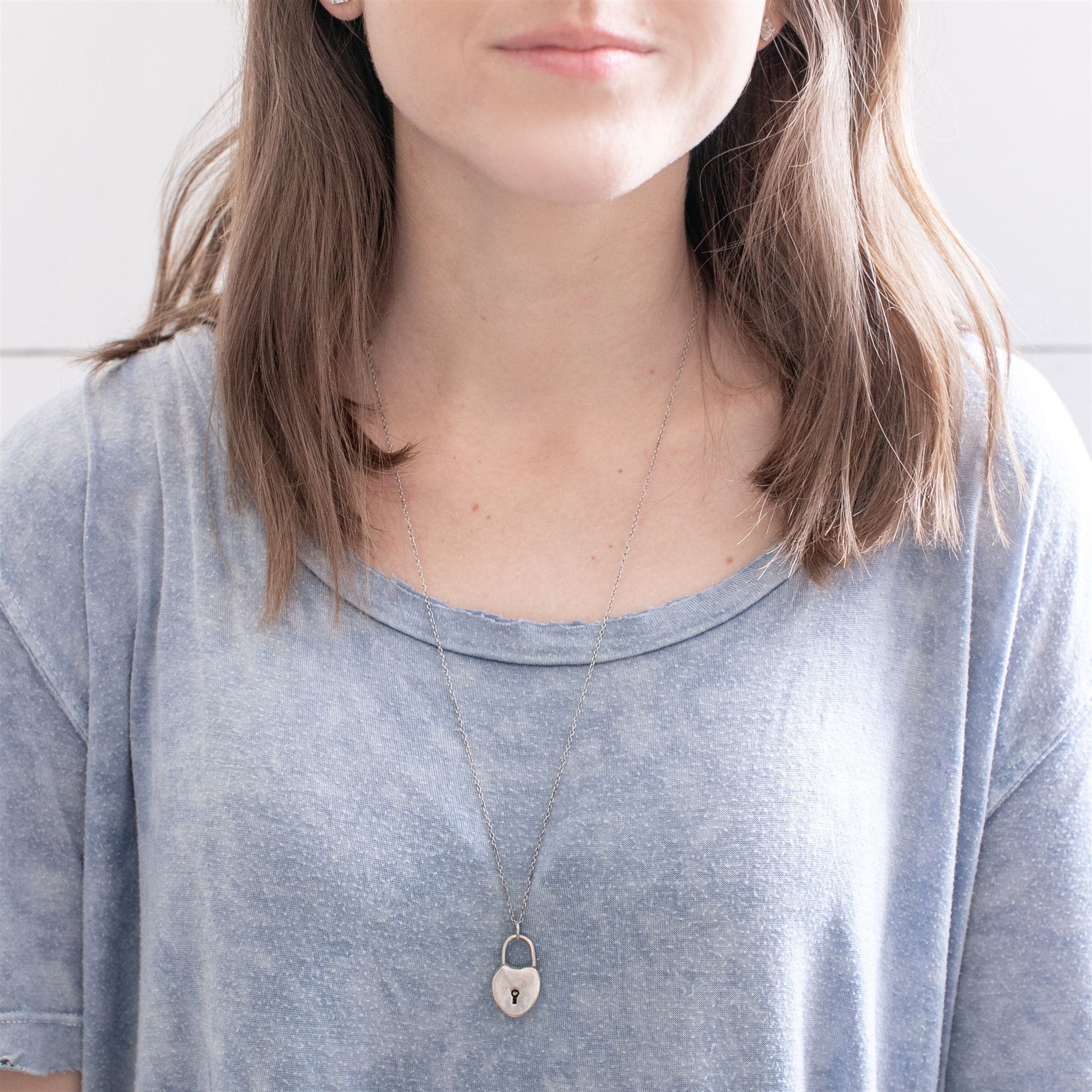 "Keep This Close to Your Heart" Sterling Silver Pendant Necklace - 22" + 2" extender