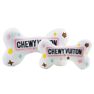 White Chewy Vuitton Bone Toy