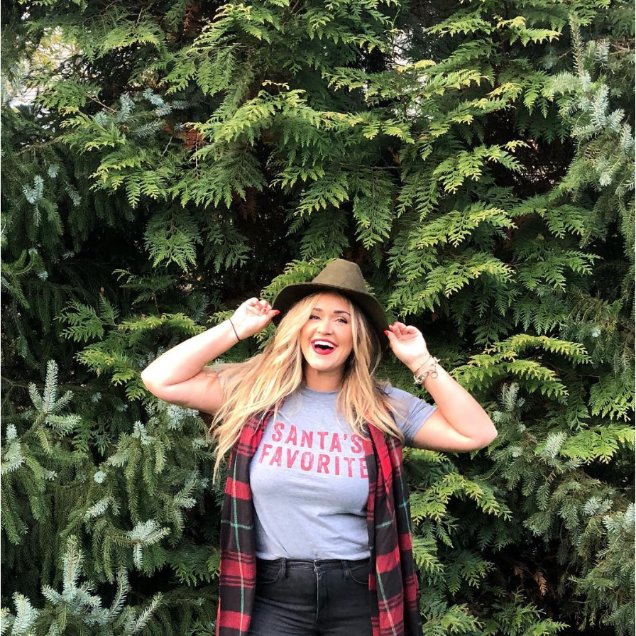 Santa's Favorite Grey Shirt