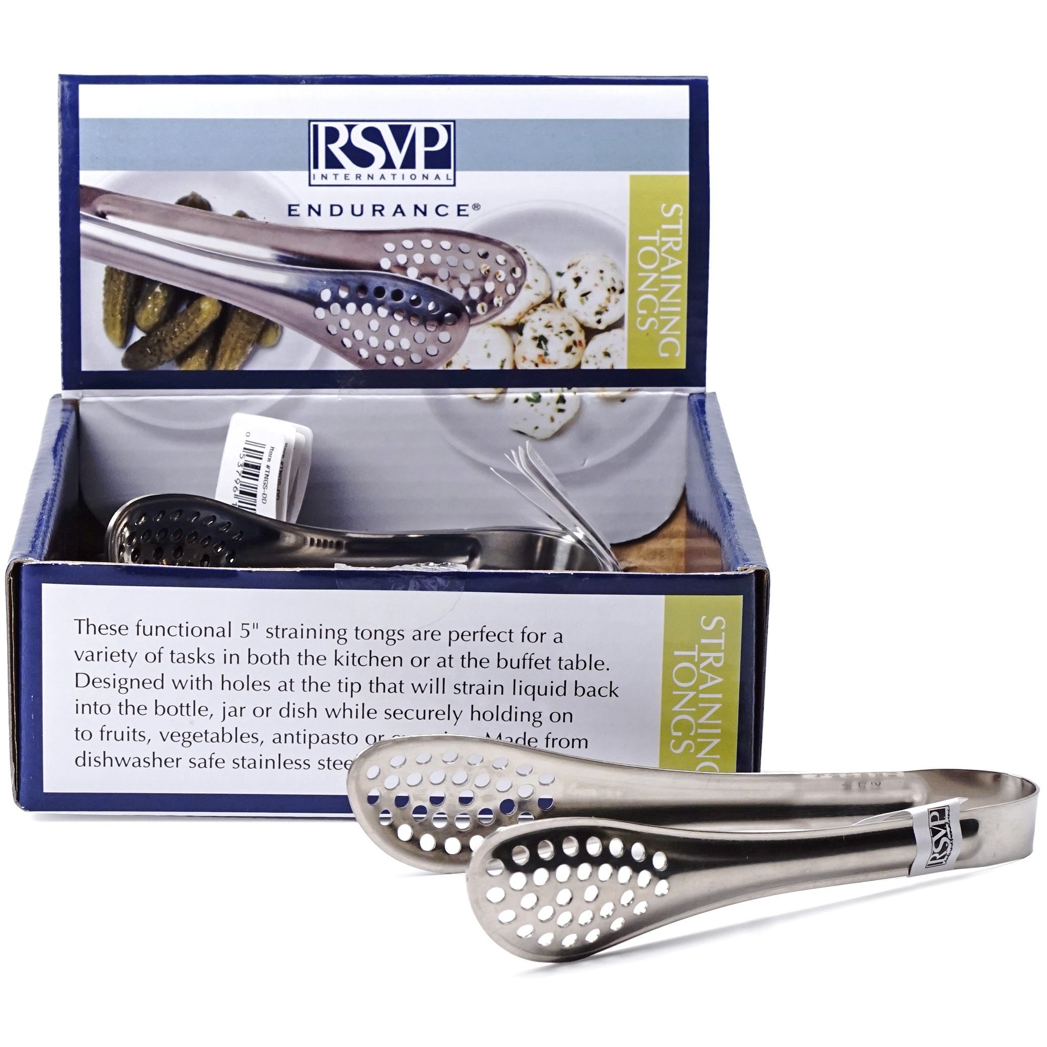 ENDURANCE® Small 5" Straining Tongs