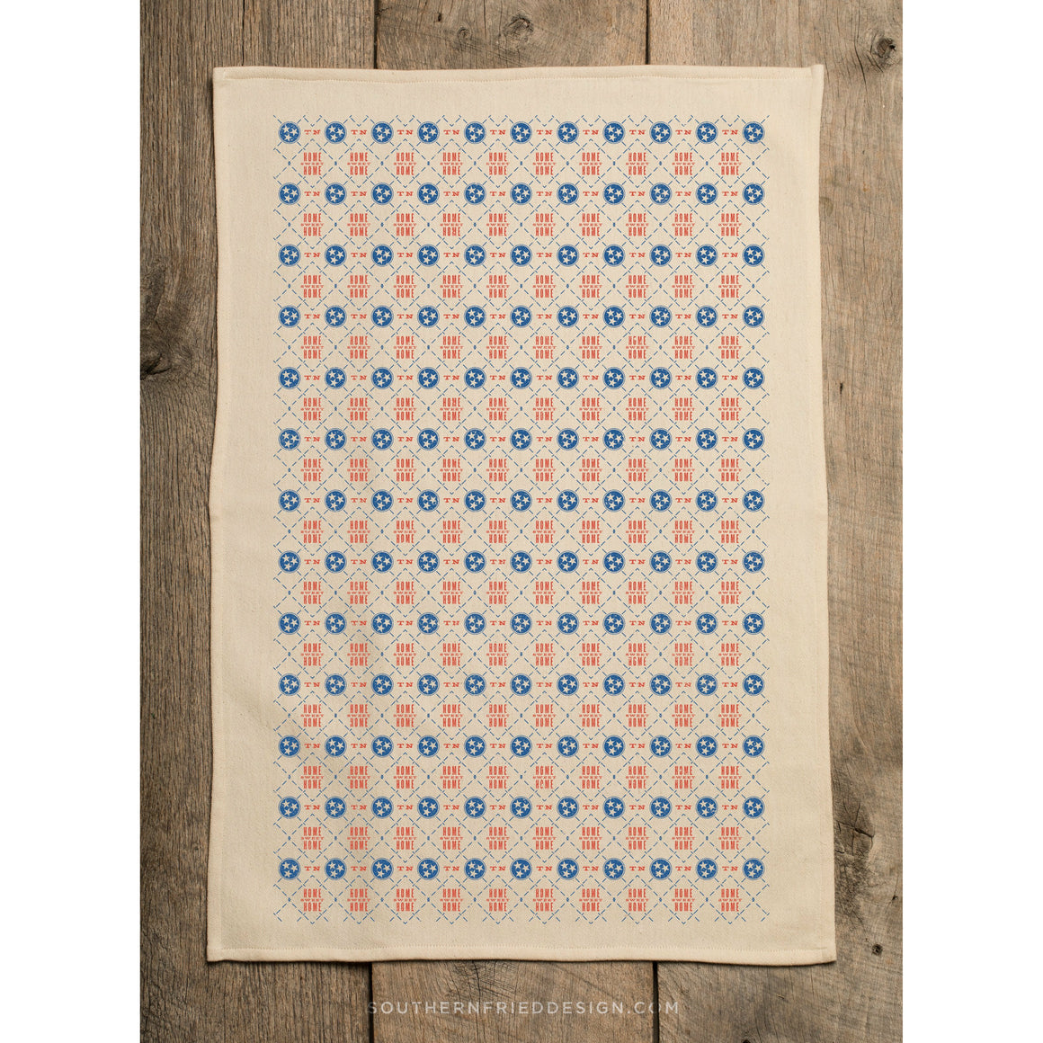 Tennessee Tri-Star Pattern Kitchen Towel