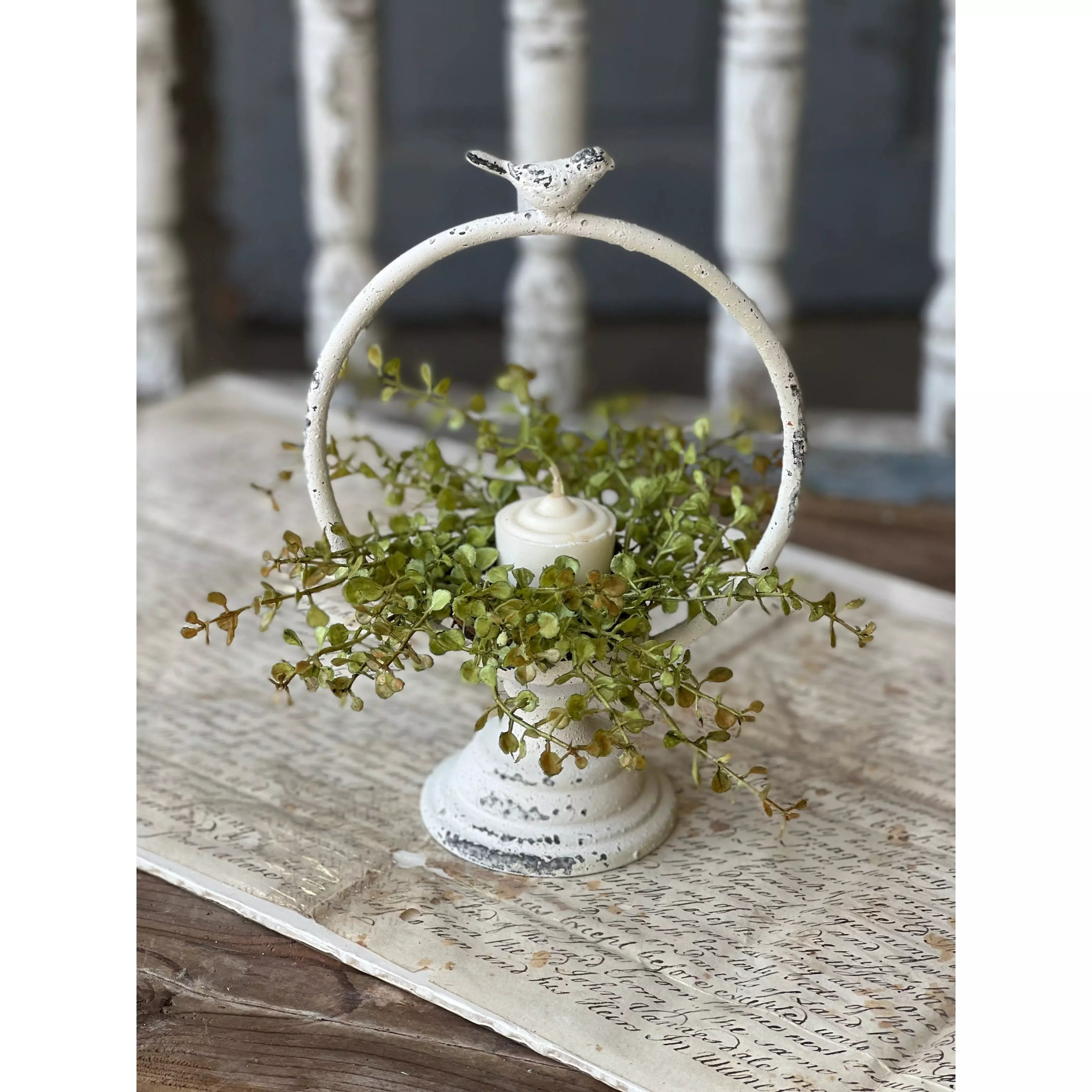 Baby Grass Candle Ring | Light Green | 9"