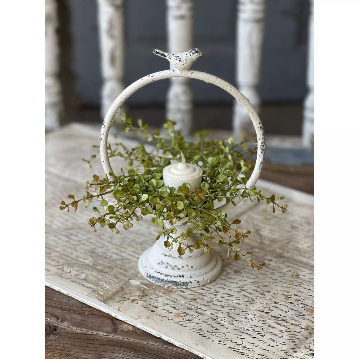 Baby Grass Candle Ring | Light Green | 9"