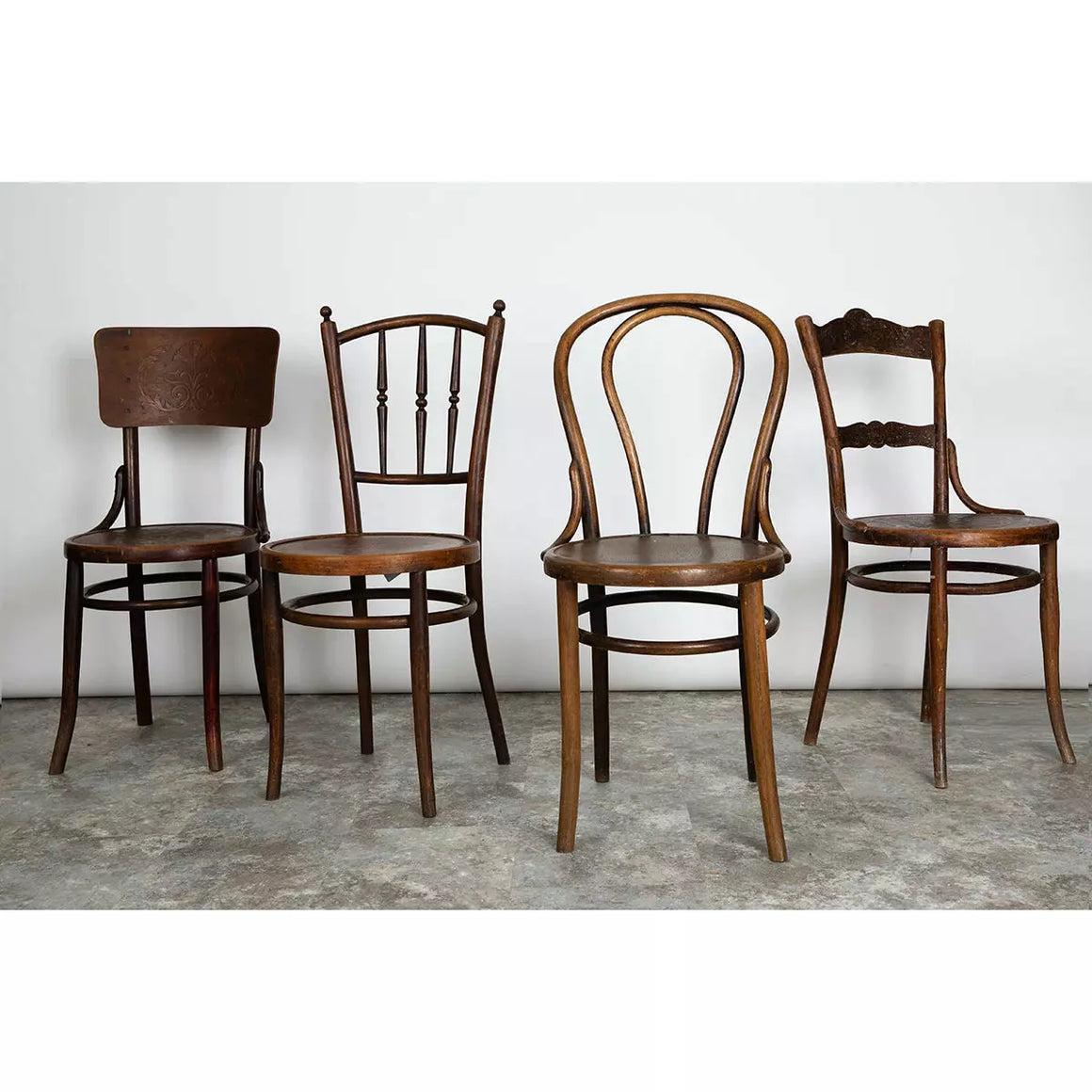 Found Mix and Match Thonet Style Chairs