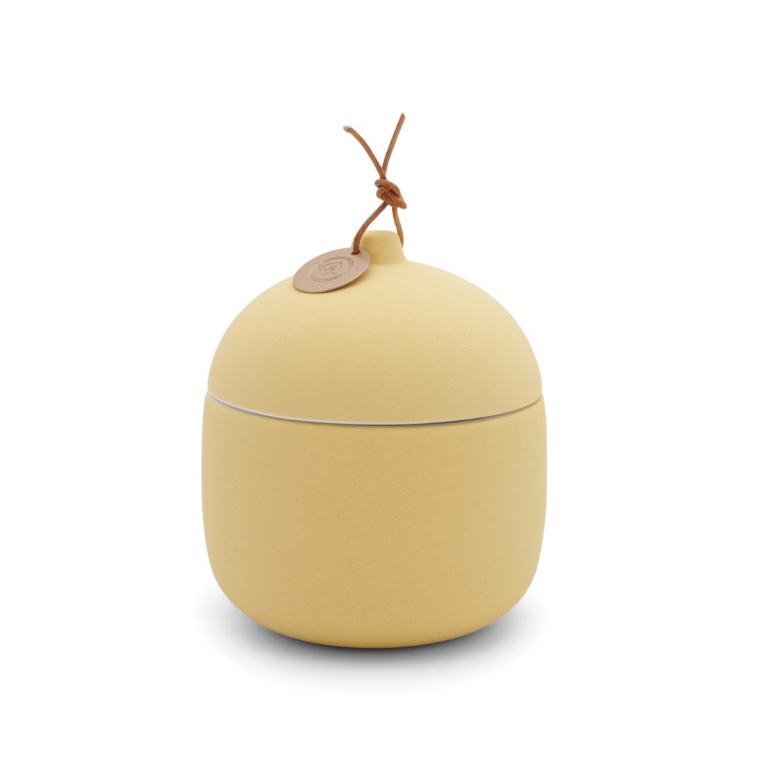 Firefly Candle Co. - CERAMIC CANISTER w/LEATHER DETAIL