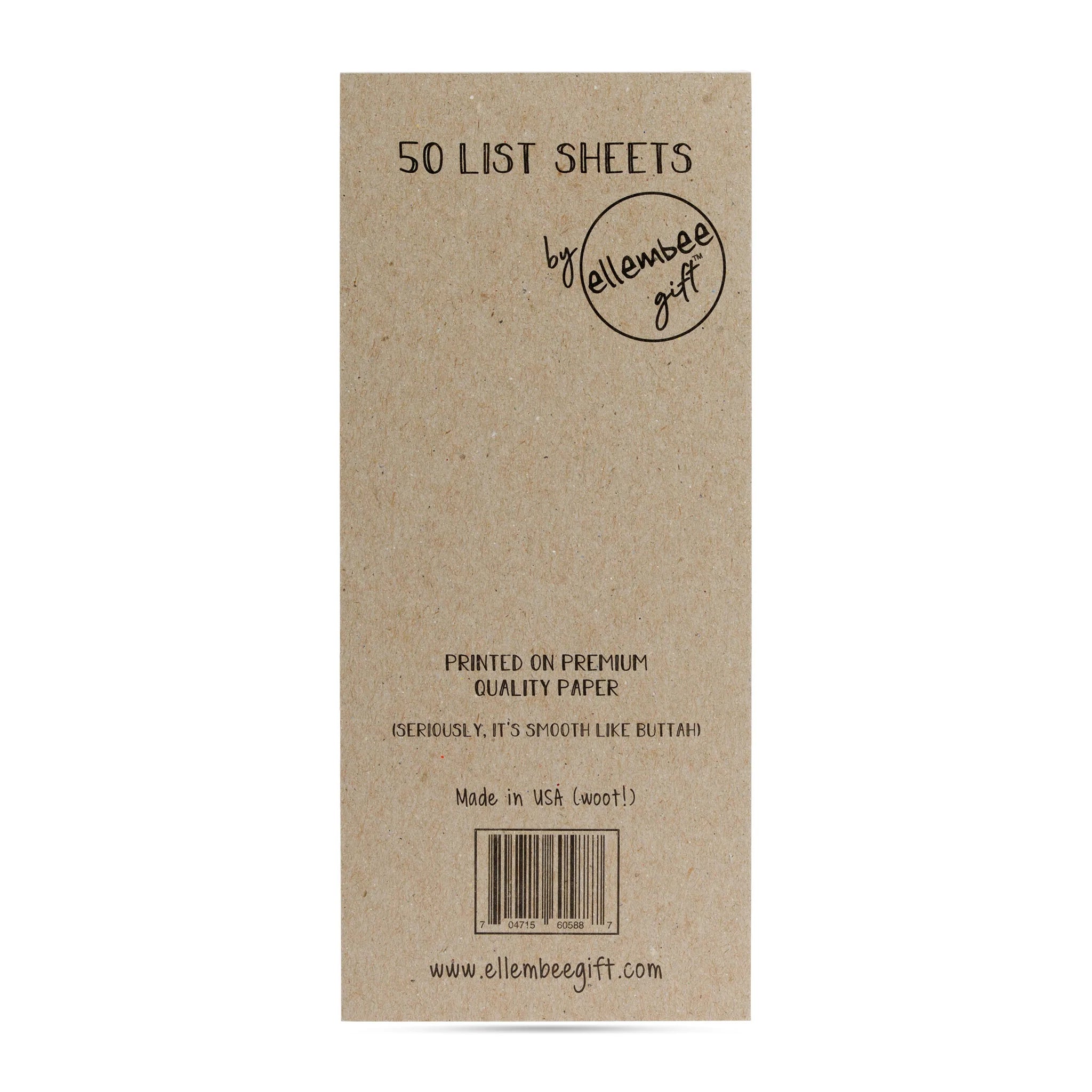 50 Sheet List Pad