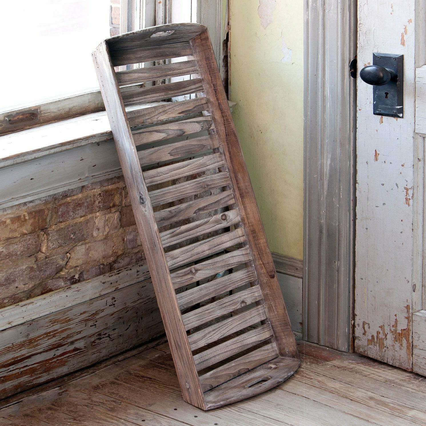 Wood Slat Service Tray