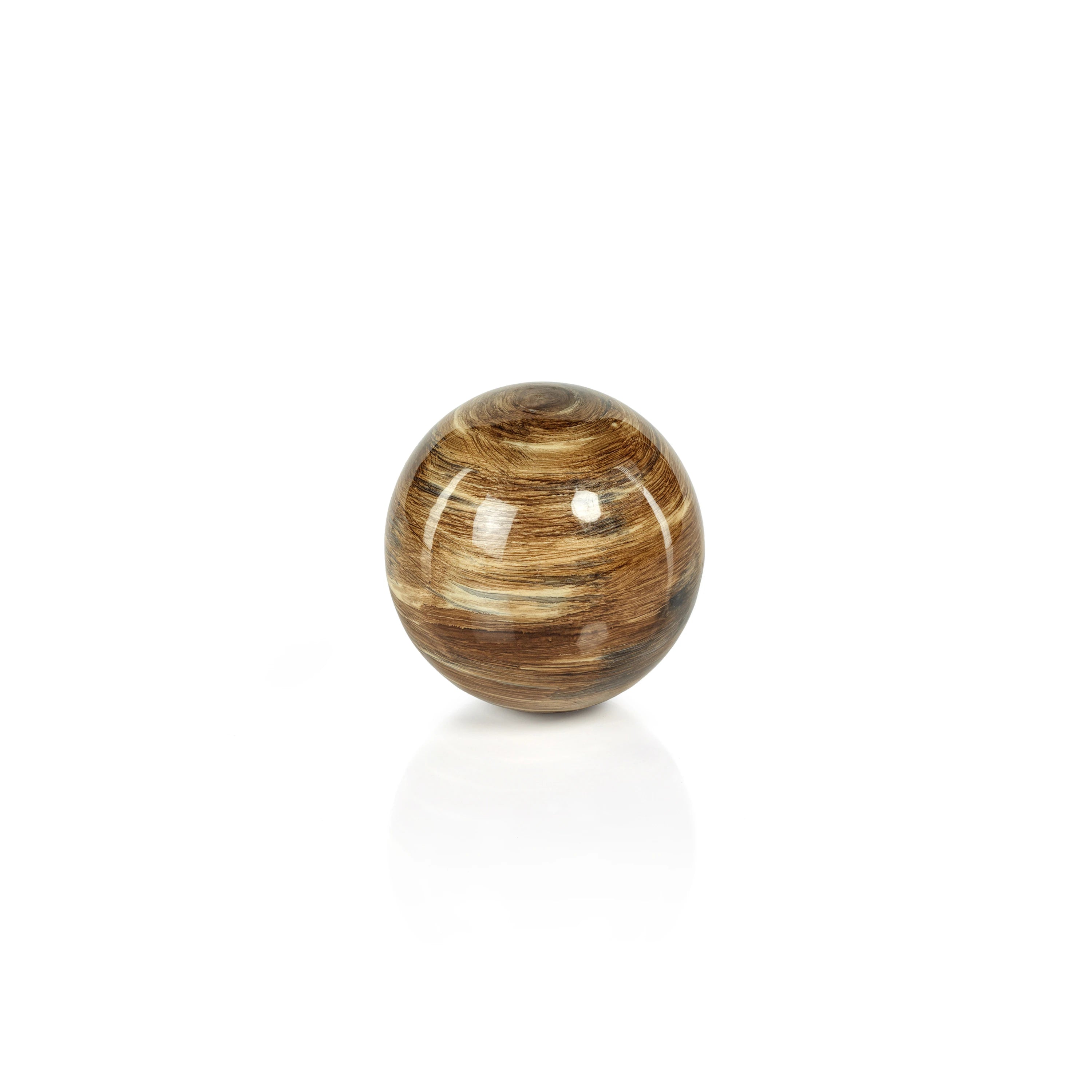 Casablanca Enamel Metal Fill Ball - Golden Brown