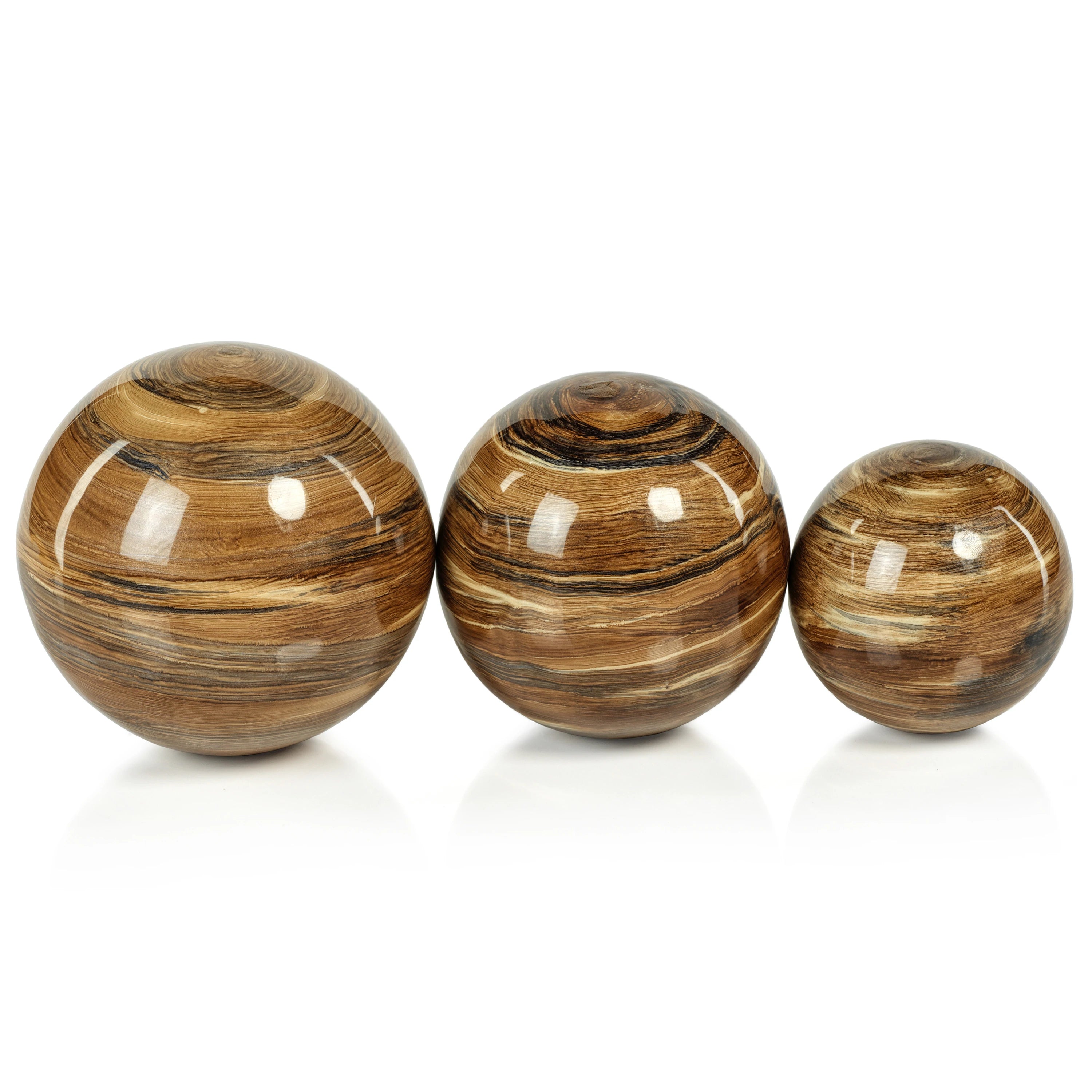 Casablanca Enamel Metal Fill Ball - Golden Brown