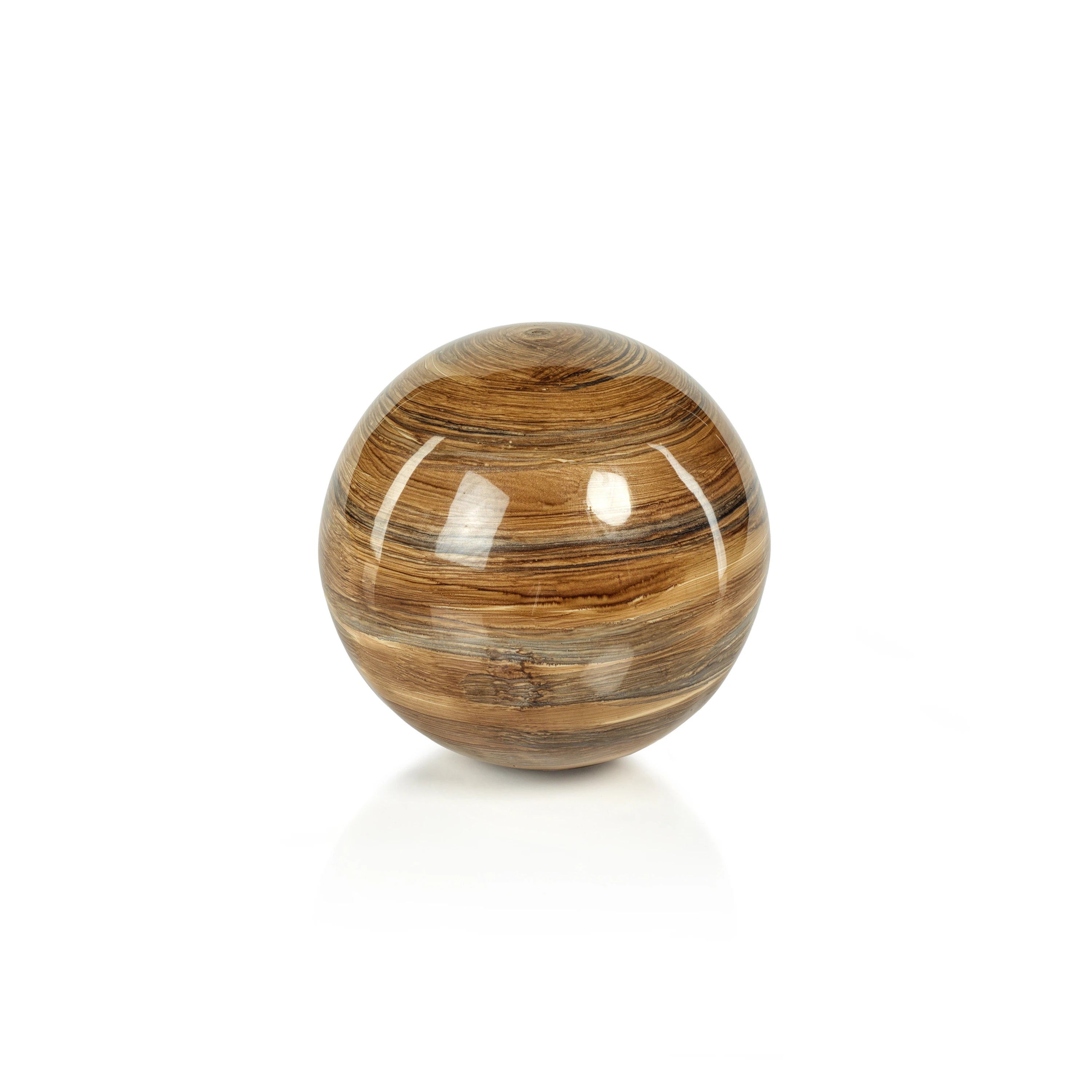 Casablanca Enamel Metal Fill Ball - Golden Brown