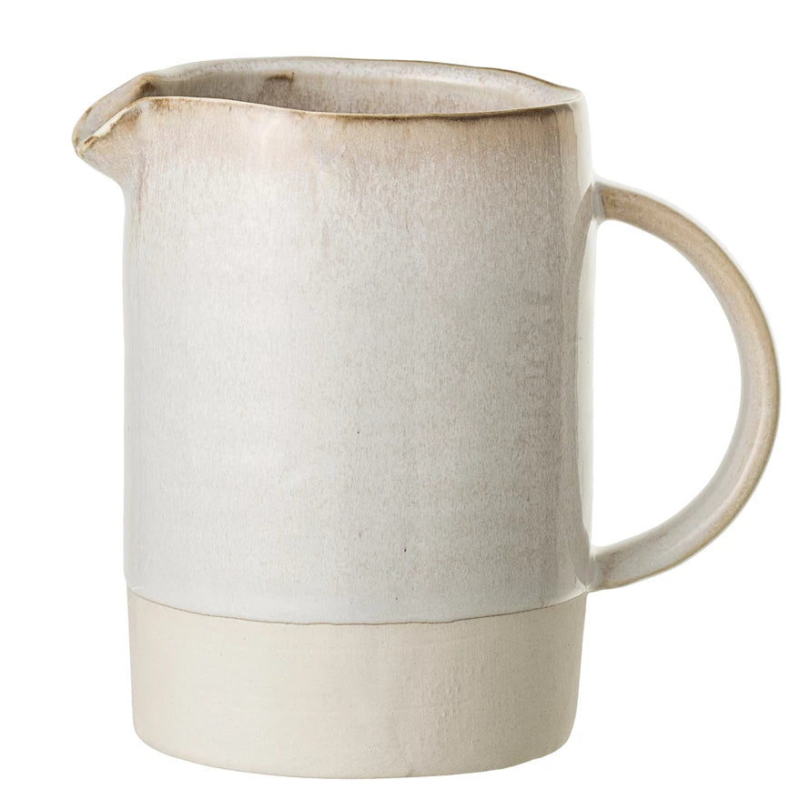 Carrie White Stoneware Pitcher