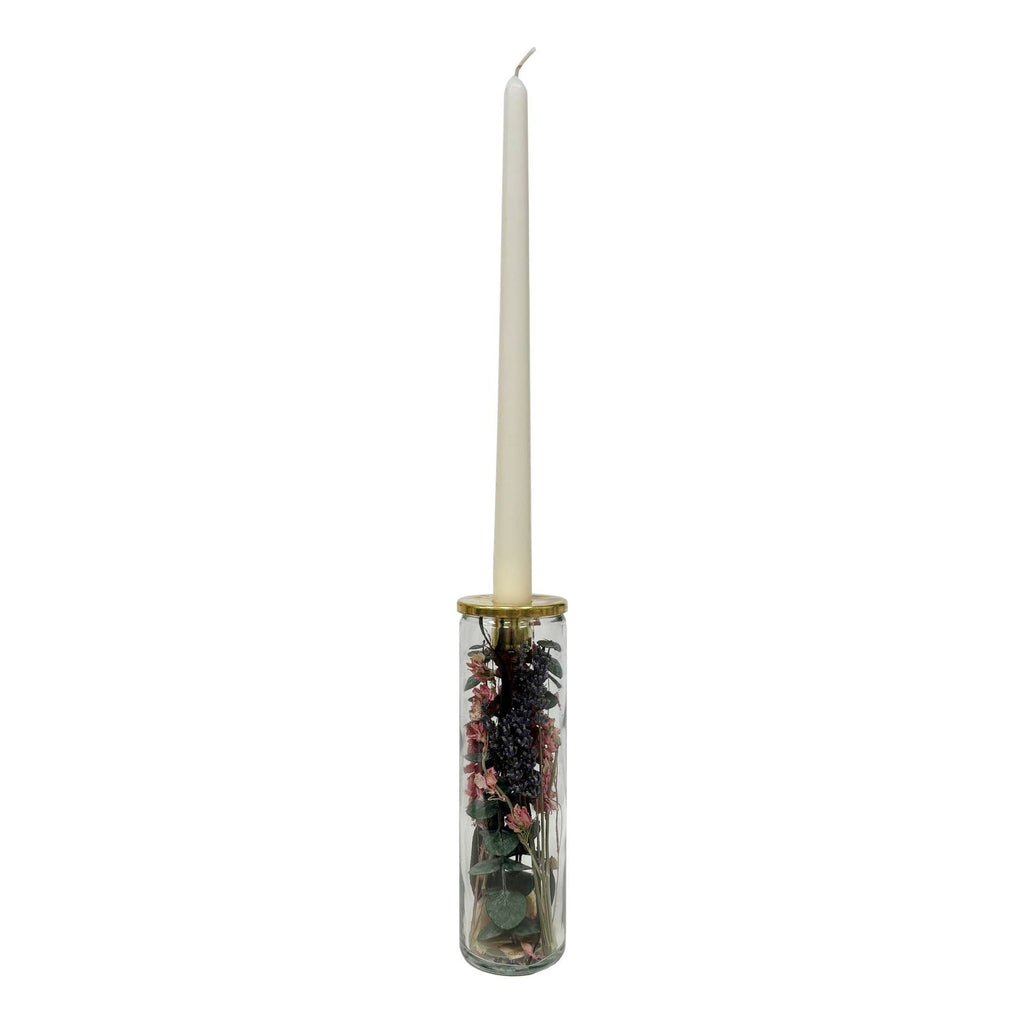 Botanical Taper Candle Holder: Tall | Lavender Fields